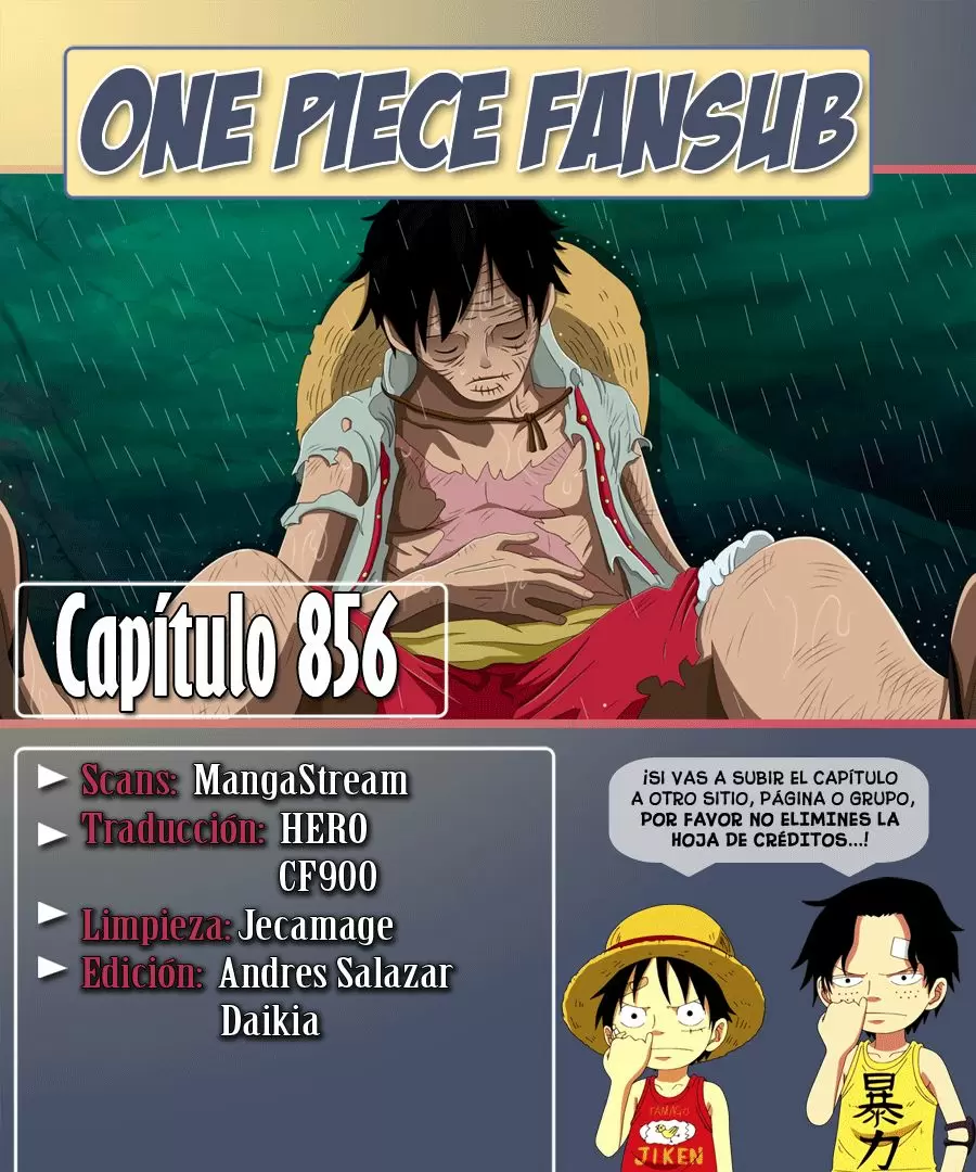 One Piece - Capítulo 856 - Página 1 - LectorTMOo