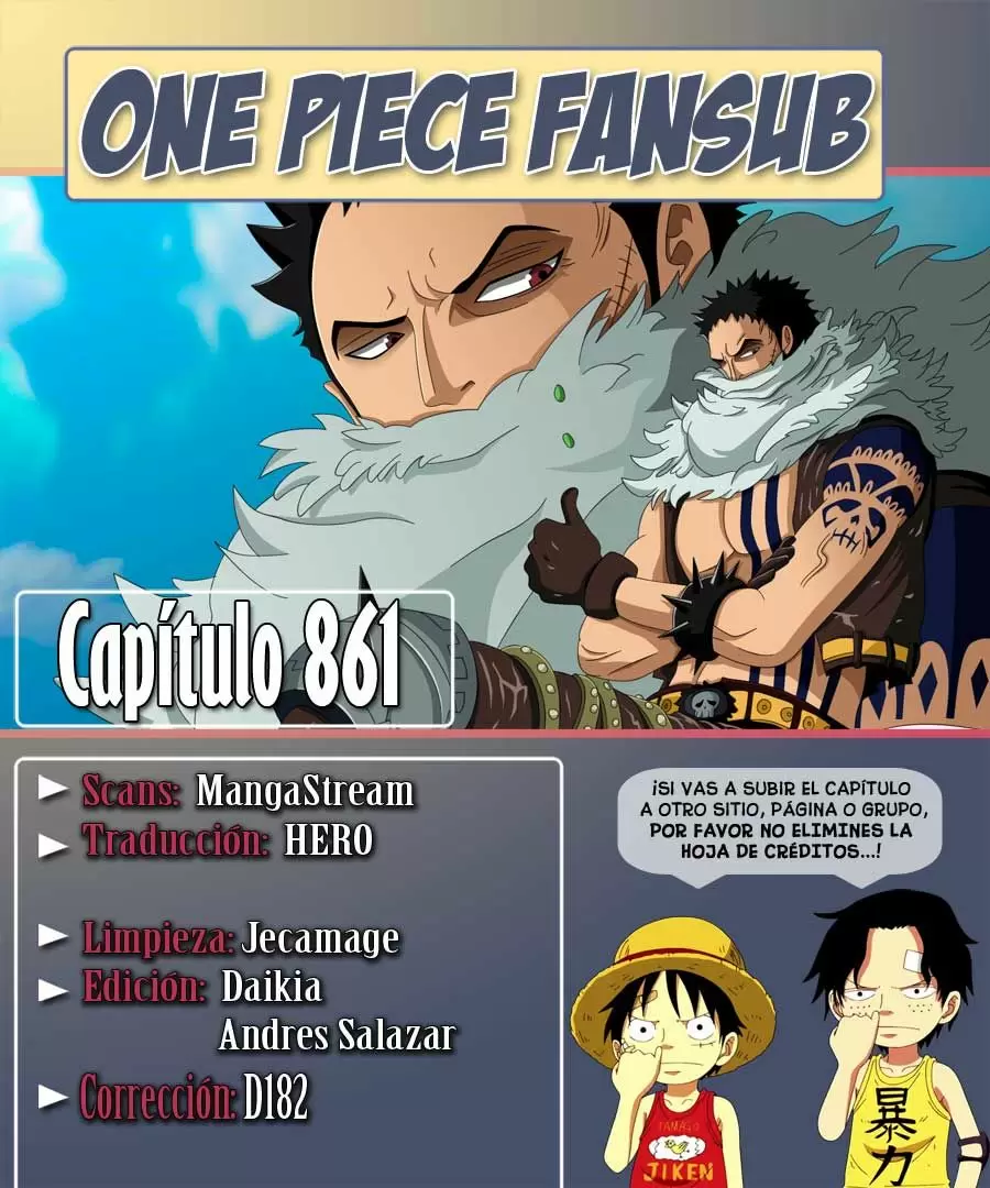 One Piece - Capítulo 861 - Página 1 - LectorTMOo