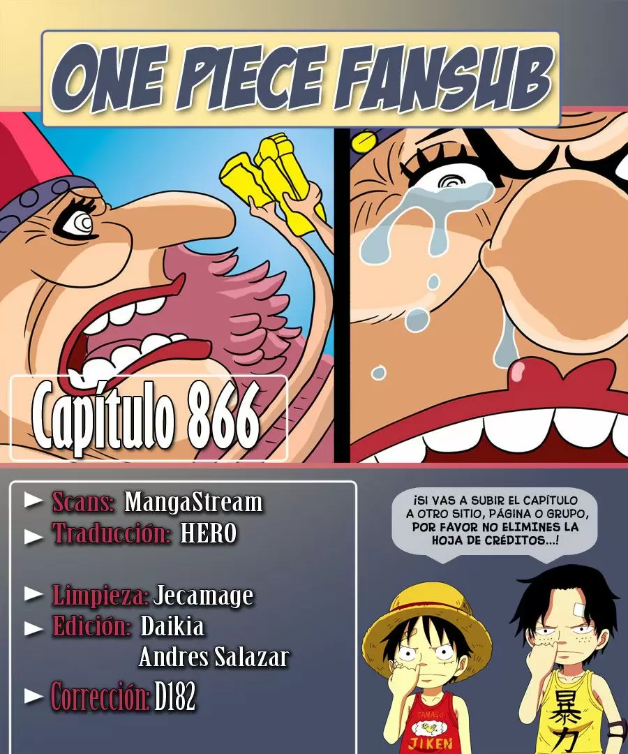 One Piece - Capítulo 866 - Página 1 - LectorTMOo