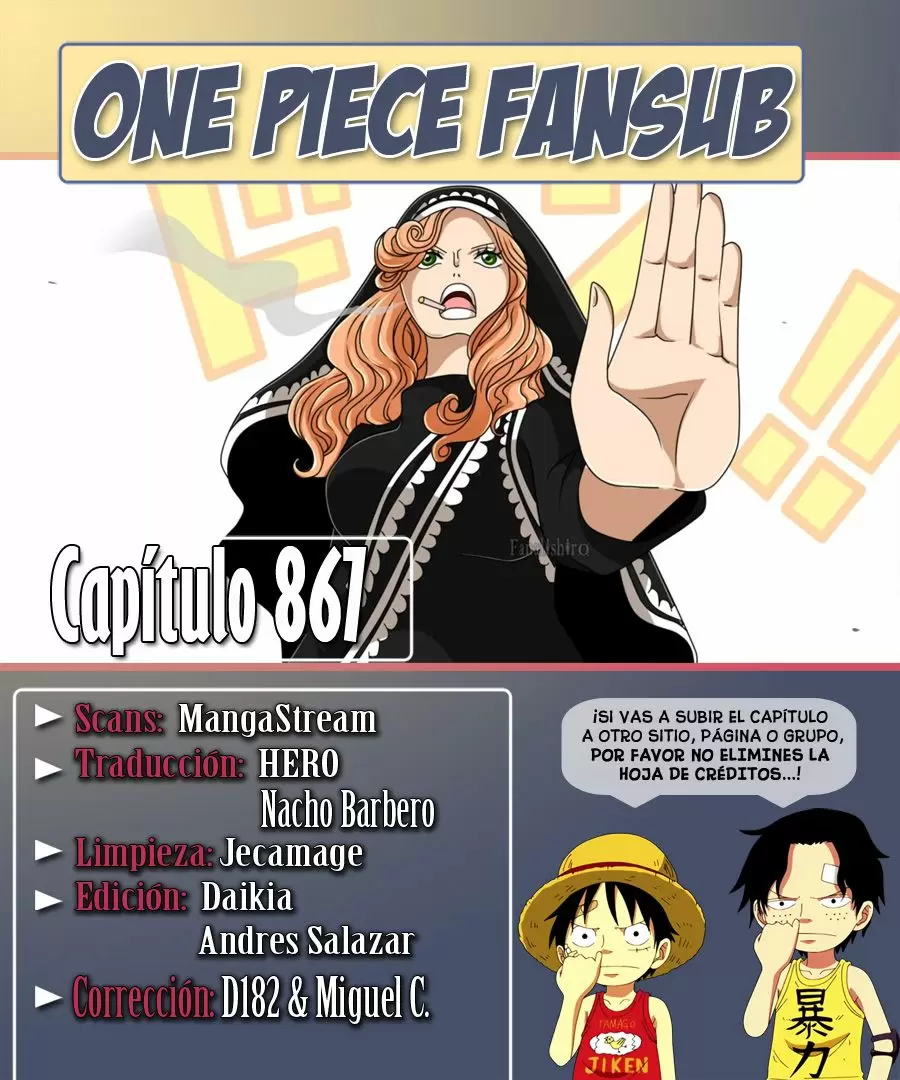 One Piece - Capítulo 867 - Página 1 - LectorTMOo