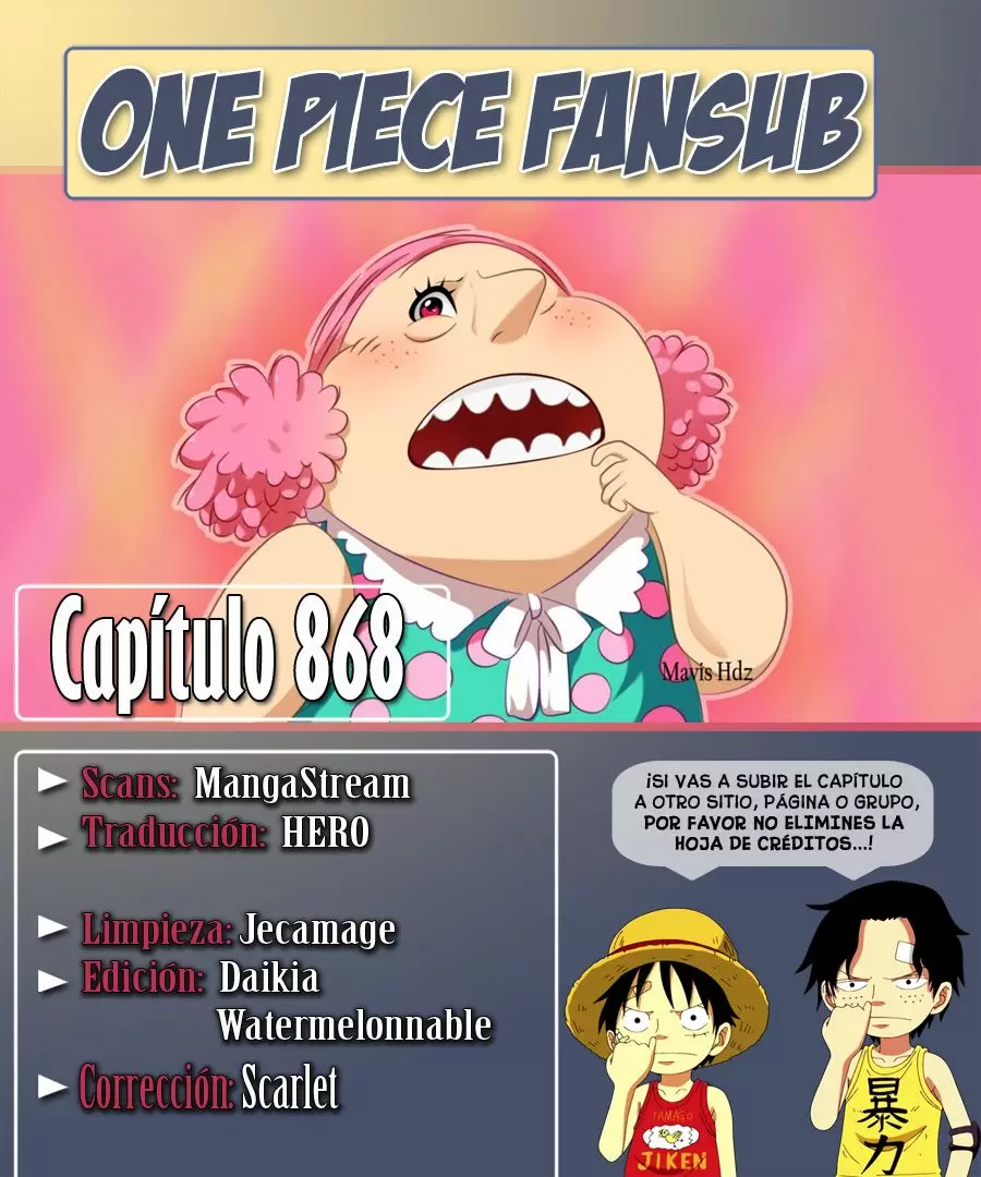 One Piece - Capítulo 868 - Página 1 - LectorTMOo