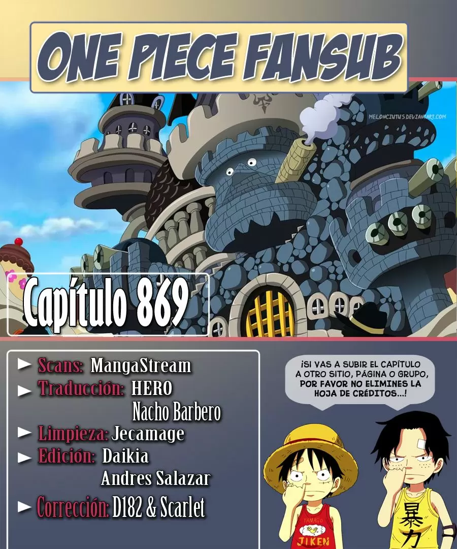 One Piece - Capítulo 869 - Página 1 - LectorTMOo