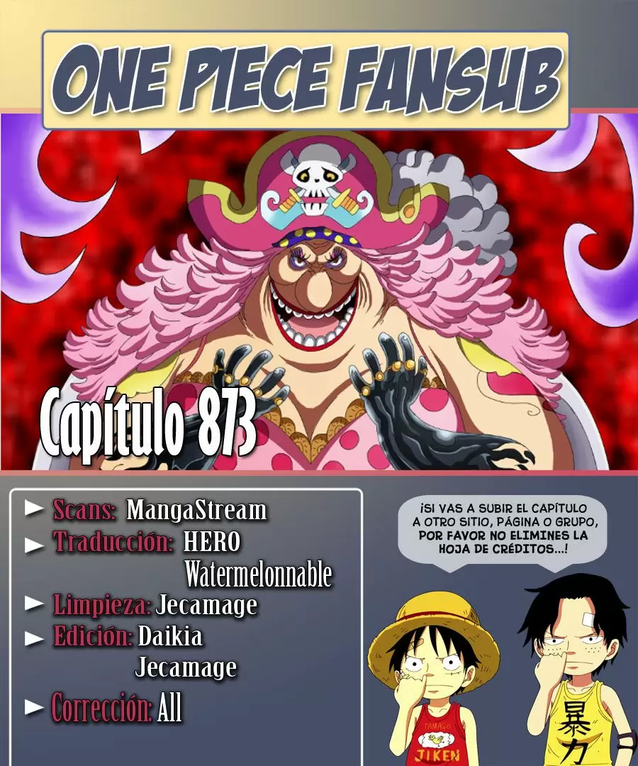 One Piece - Capítulo 873 - Página 1 - LectorTMOo