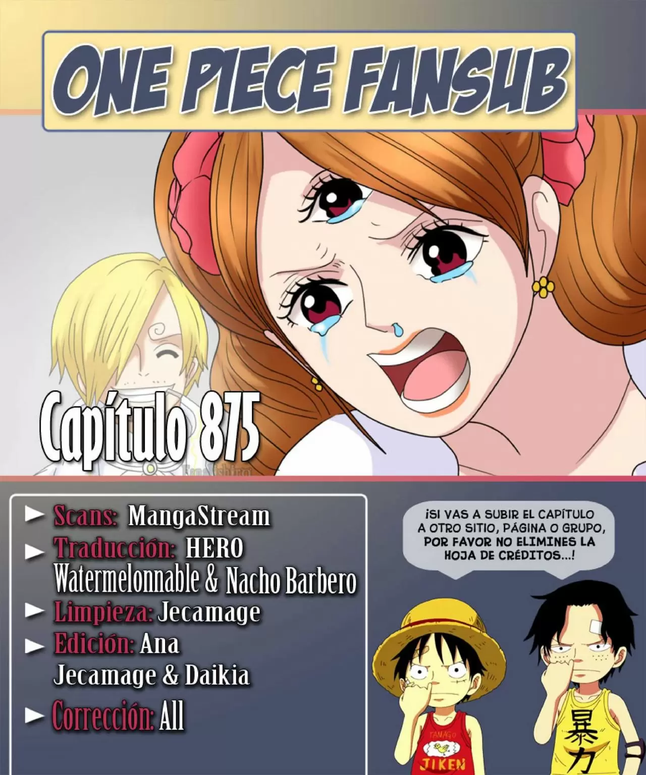 One Piece - Capítulo 875 - Página 1 - LectorTMOo