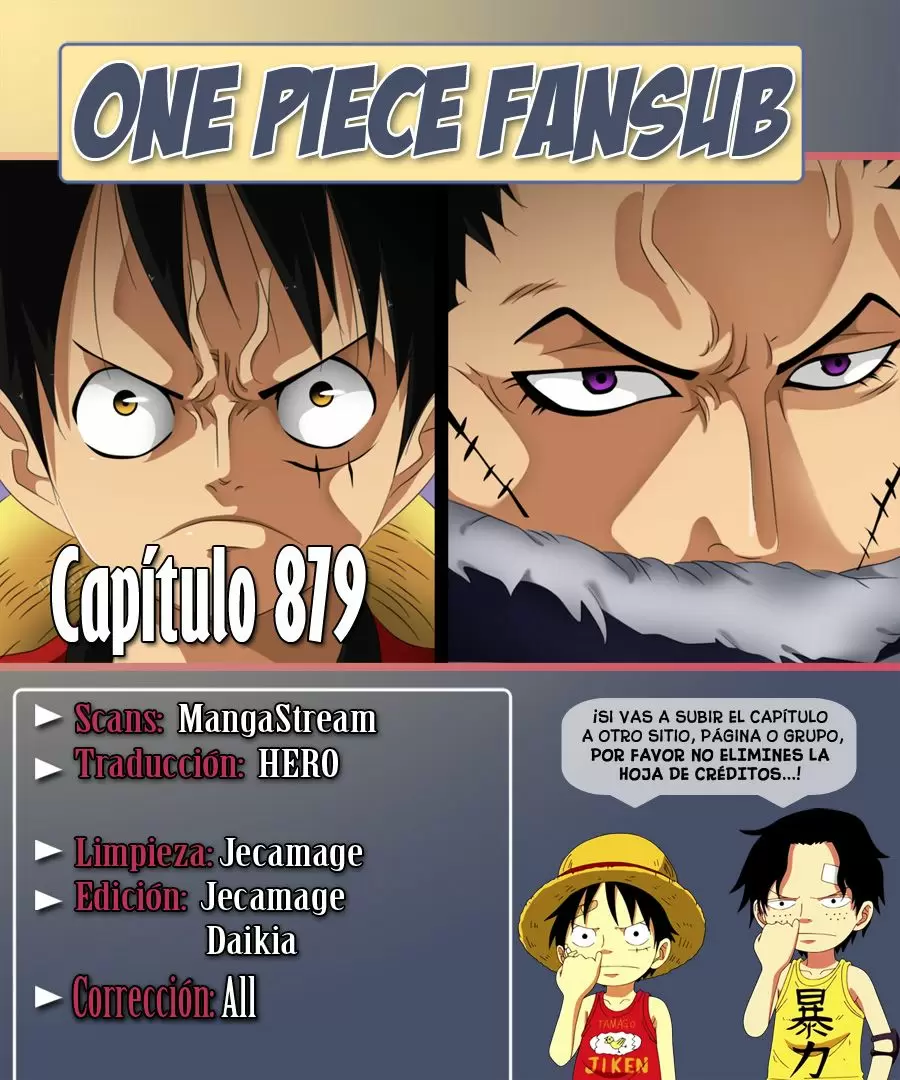 One Piece - Capítulo 879 - Página 1 - LectorTMOo