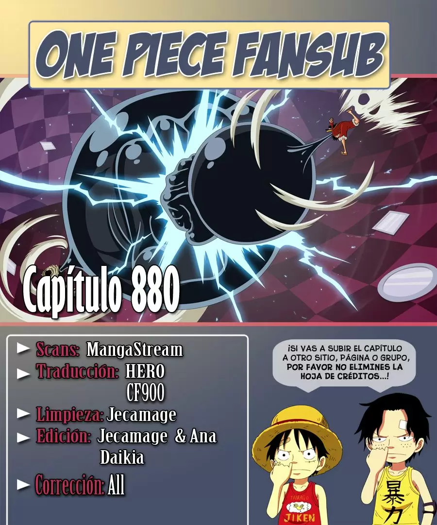 One Piece - Capítulo 880 - Página 1 - LectorTMOo