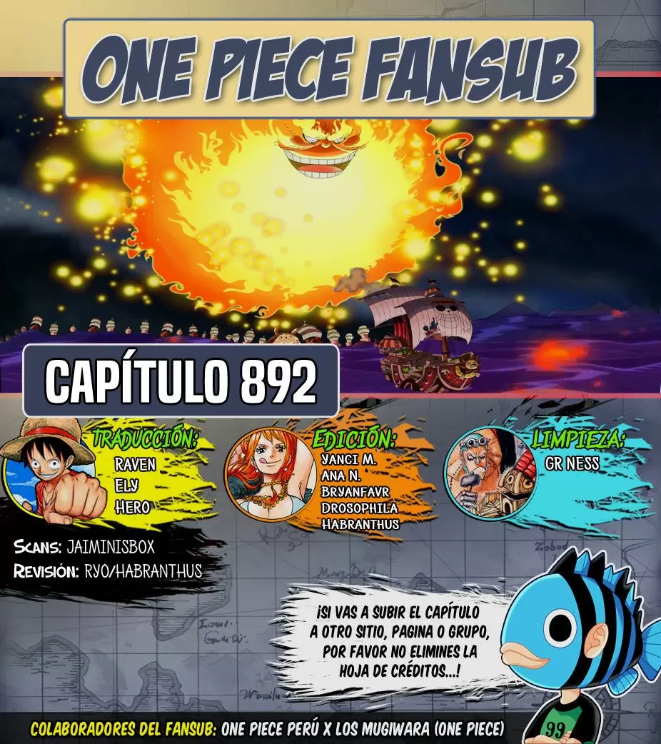 One Piece - Capítulo 892 - Página 1 - LectorTMOo