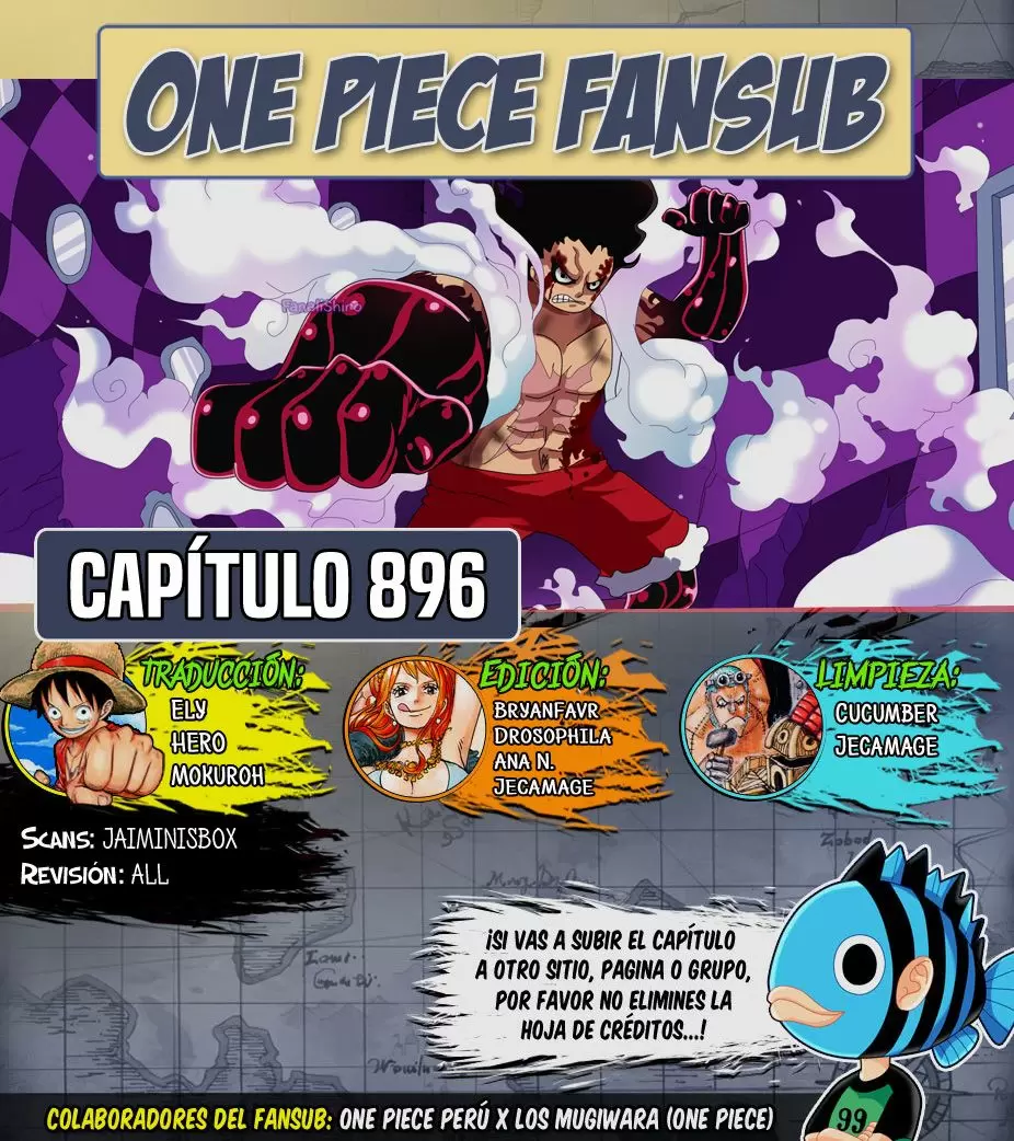One Piece - Capítulo 896 - Página 1 - LectorTMOo