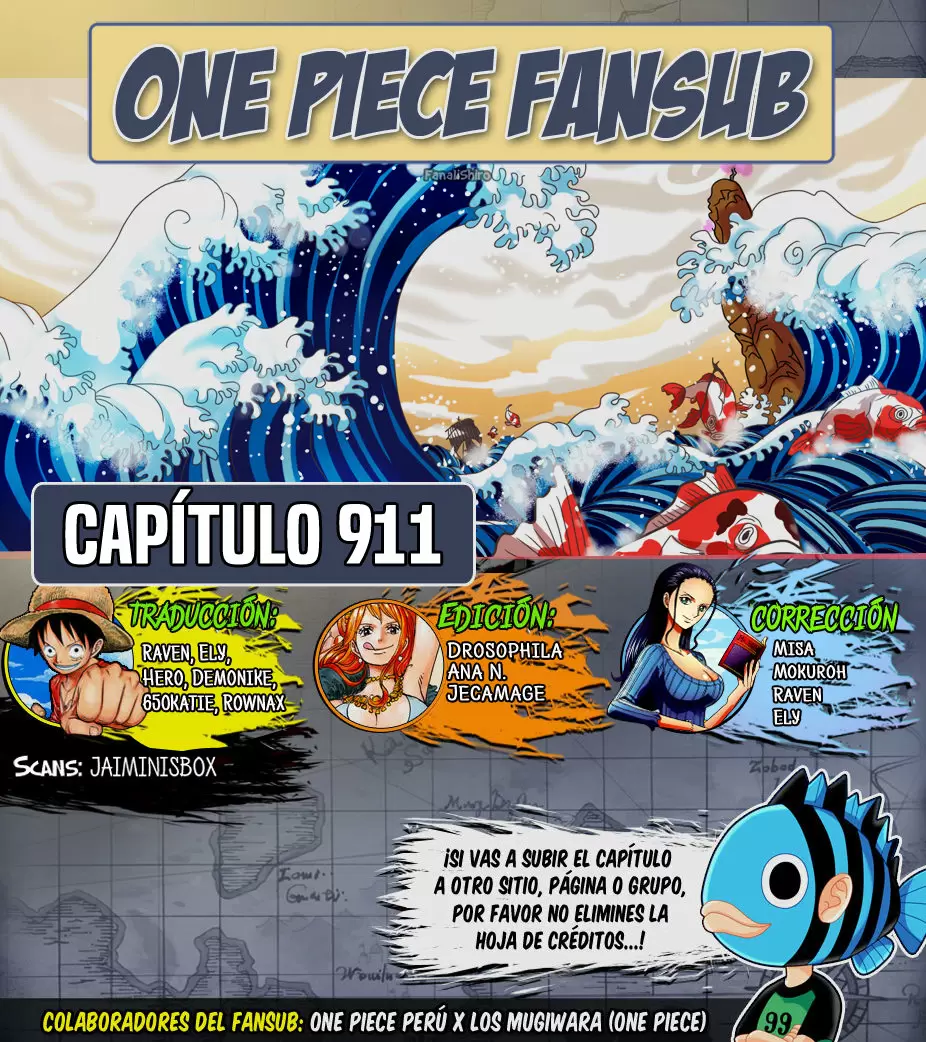 One Piece - Capítulo 911 - Página 1 - LectorTMOo