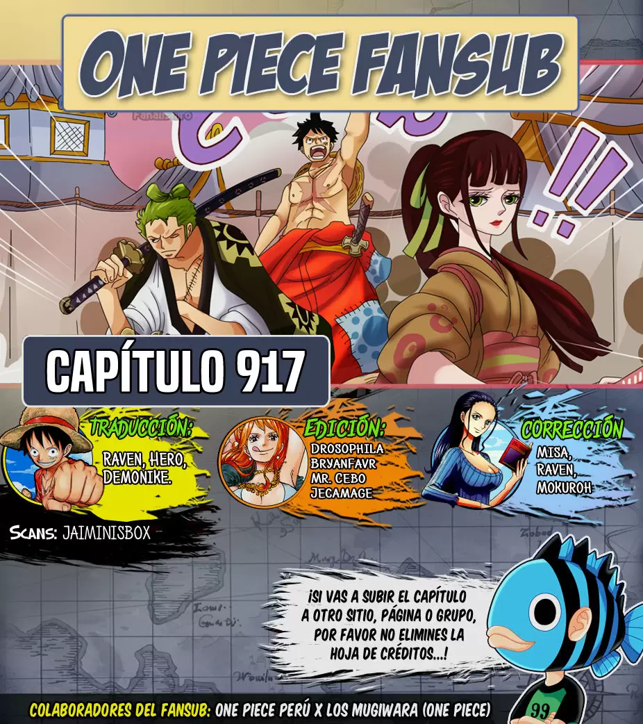One Piece - Capítulo 917 - Página 1 - LectorTMOo