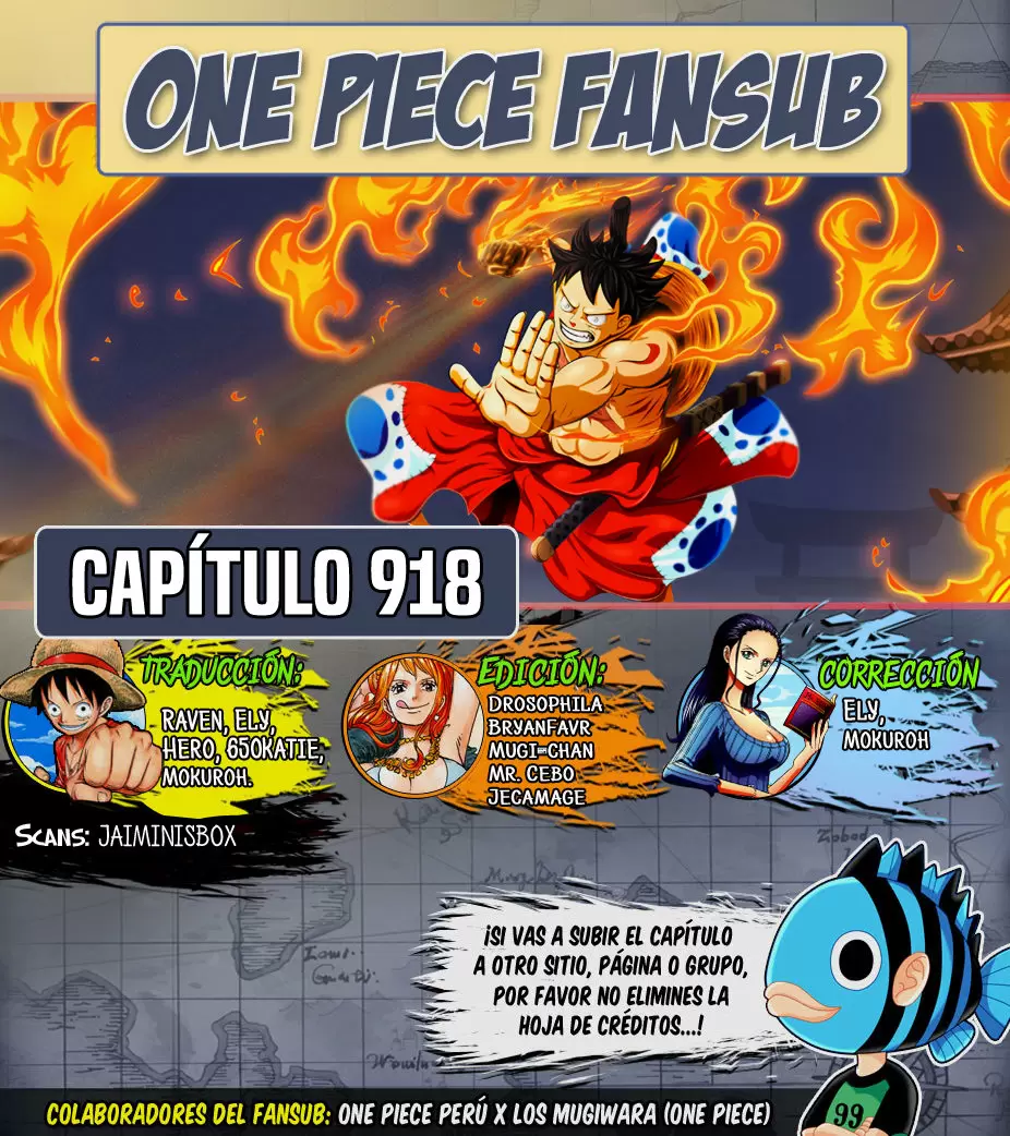 One Piece - Capítulo 918 - Página 1 - LectorTMOo