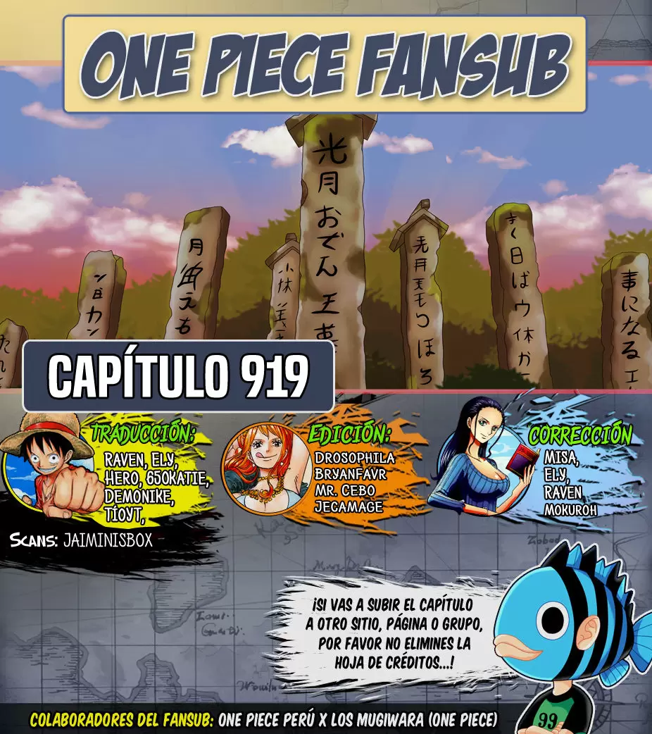 One Piece - Capítulo 919 - Página 1 - LectorTMOo