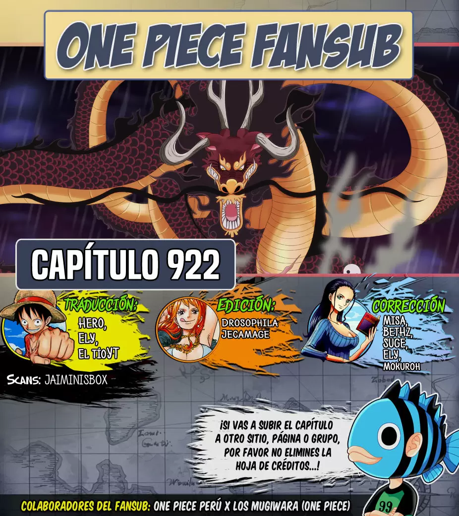 One Piece - Capítulo 922 - Página 1 - LectorTMOo