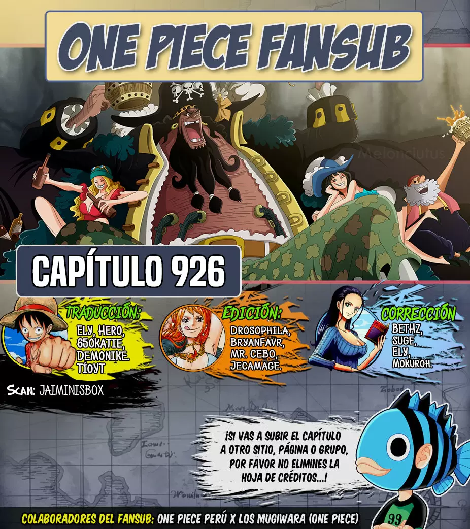 One Piece - Capítulo 926 - Página 1 - LectorTMOo