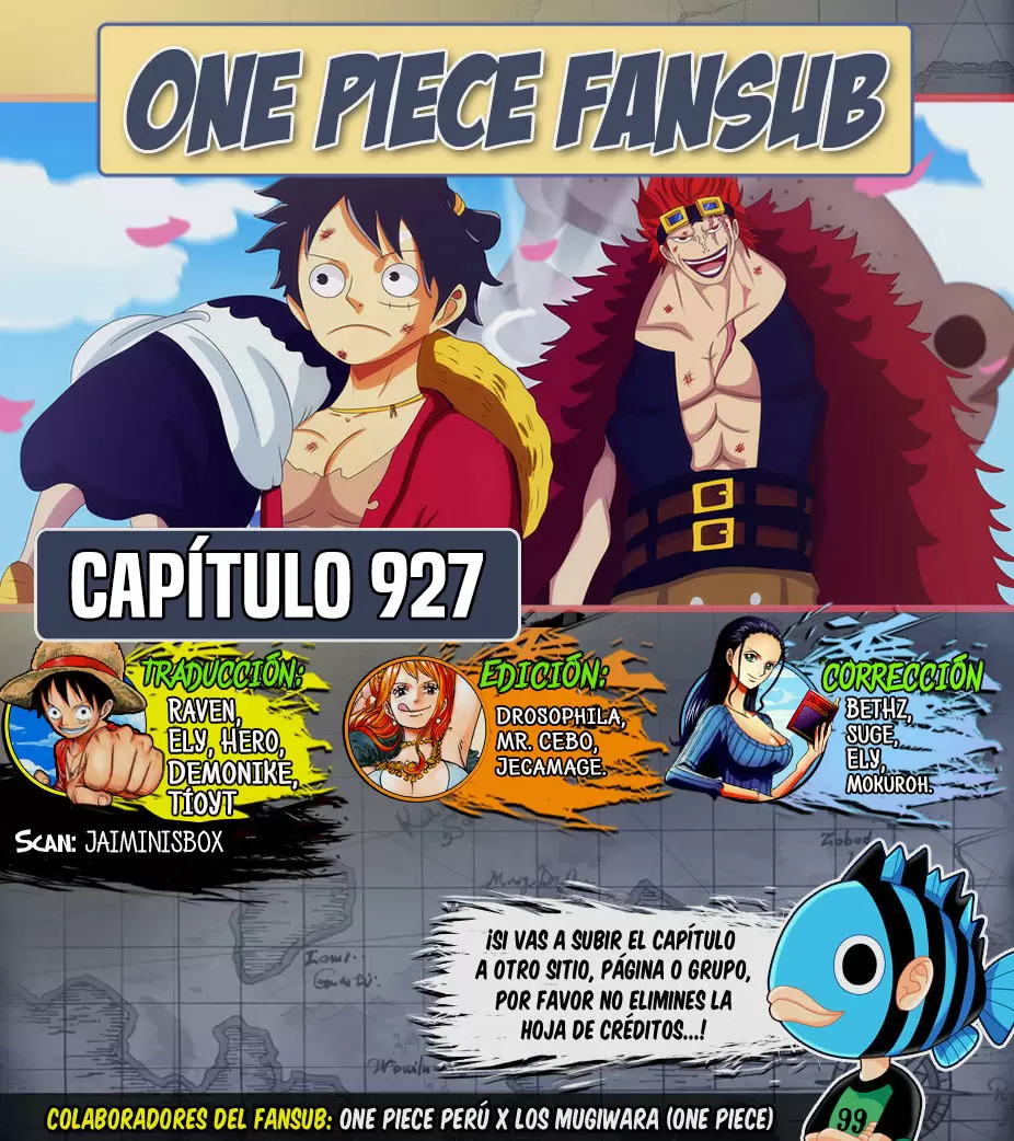 One Piece - Capítulo 927 - Página 1 - LectorTMOo