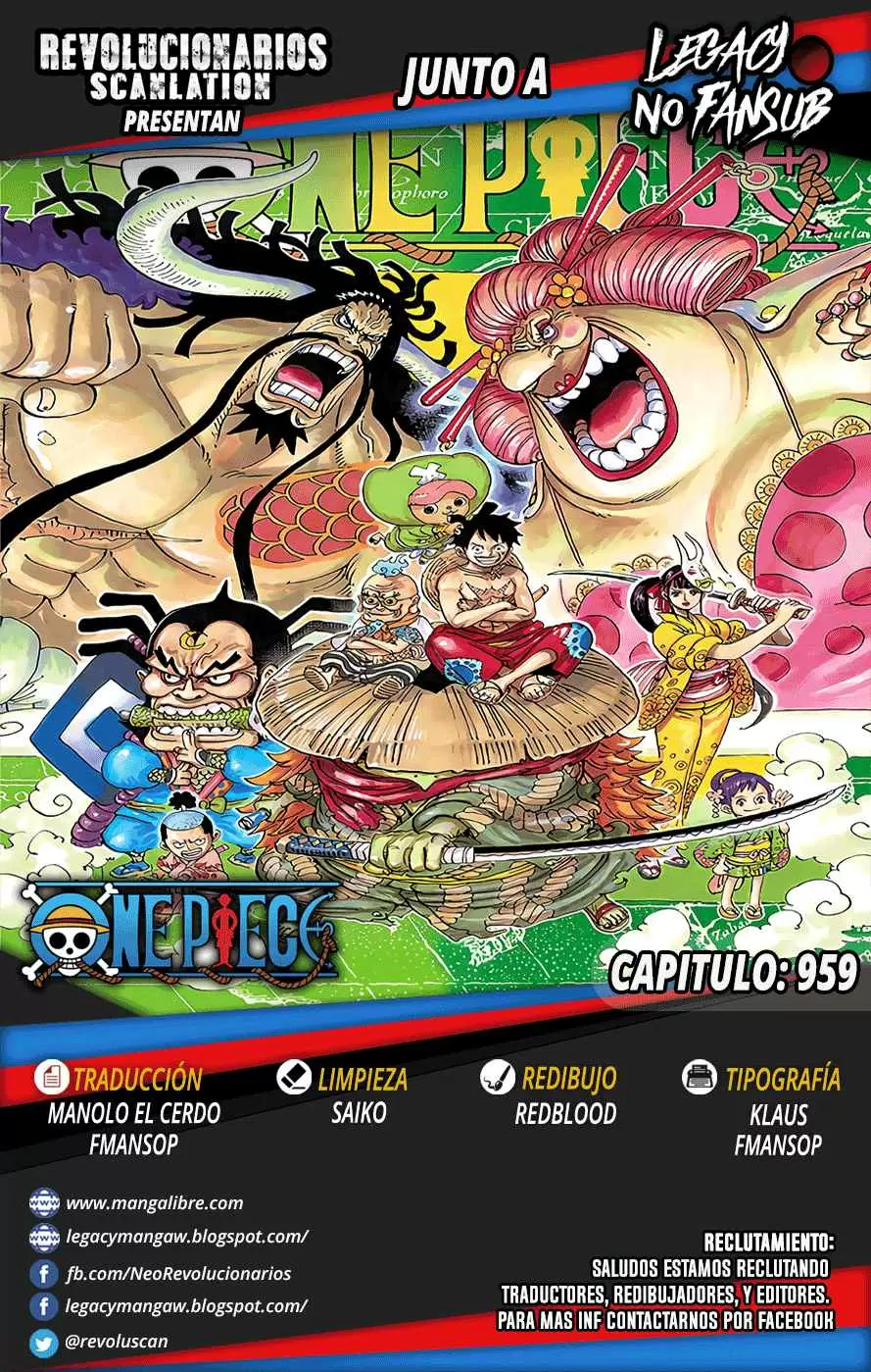 One Piece - Capítulo 959 - Página 1 - LectorTMOo