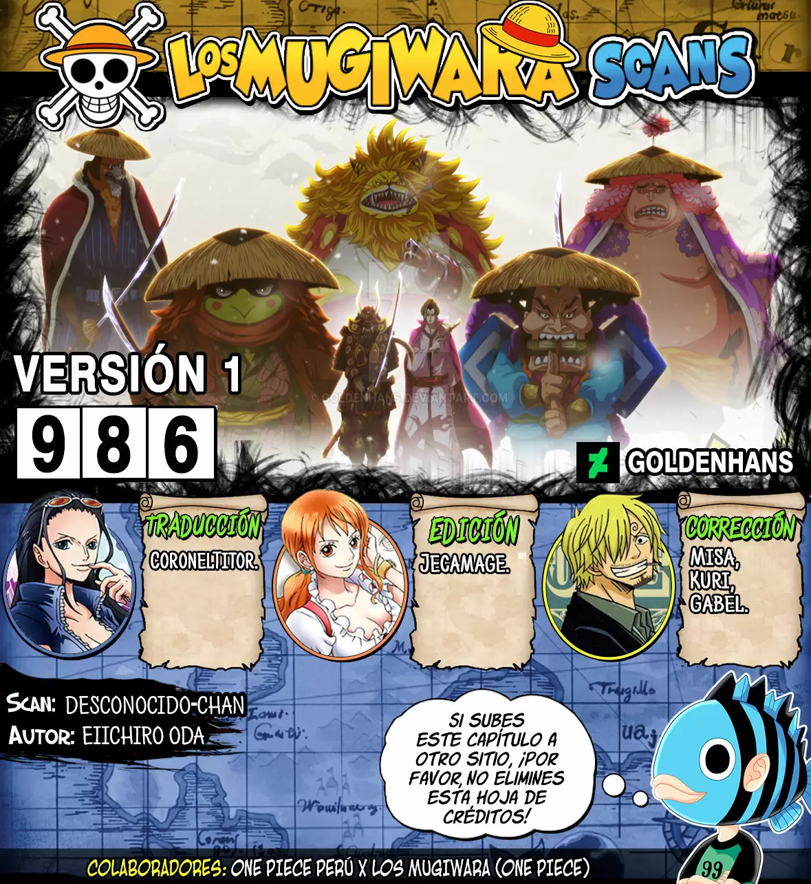 One Piece - Capítulo 986 - Página 1 - LectorTMOo