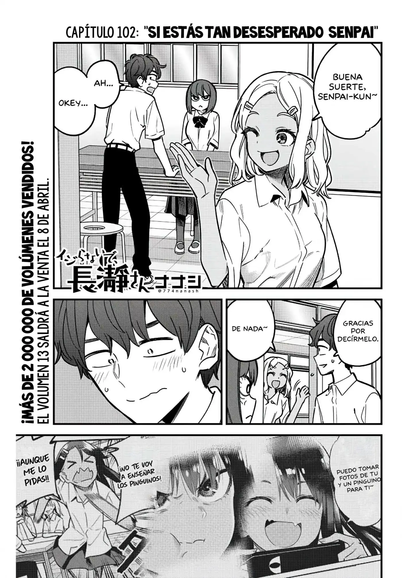 Please don't bully me, Nagatoro capítulo 103 página 2