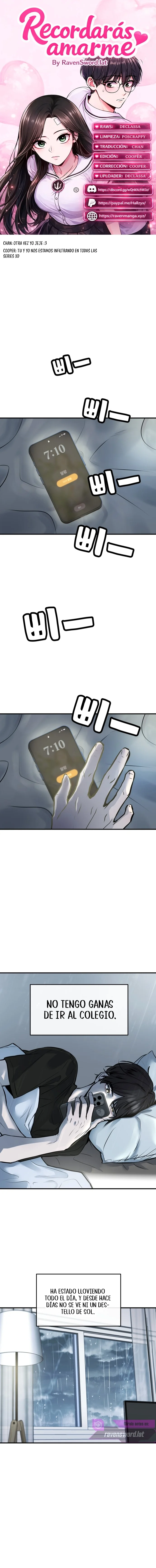 Recordaras Amarme capítulo 1 página 1