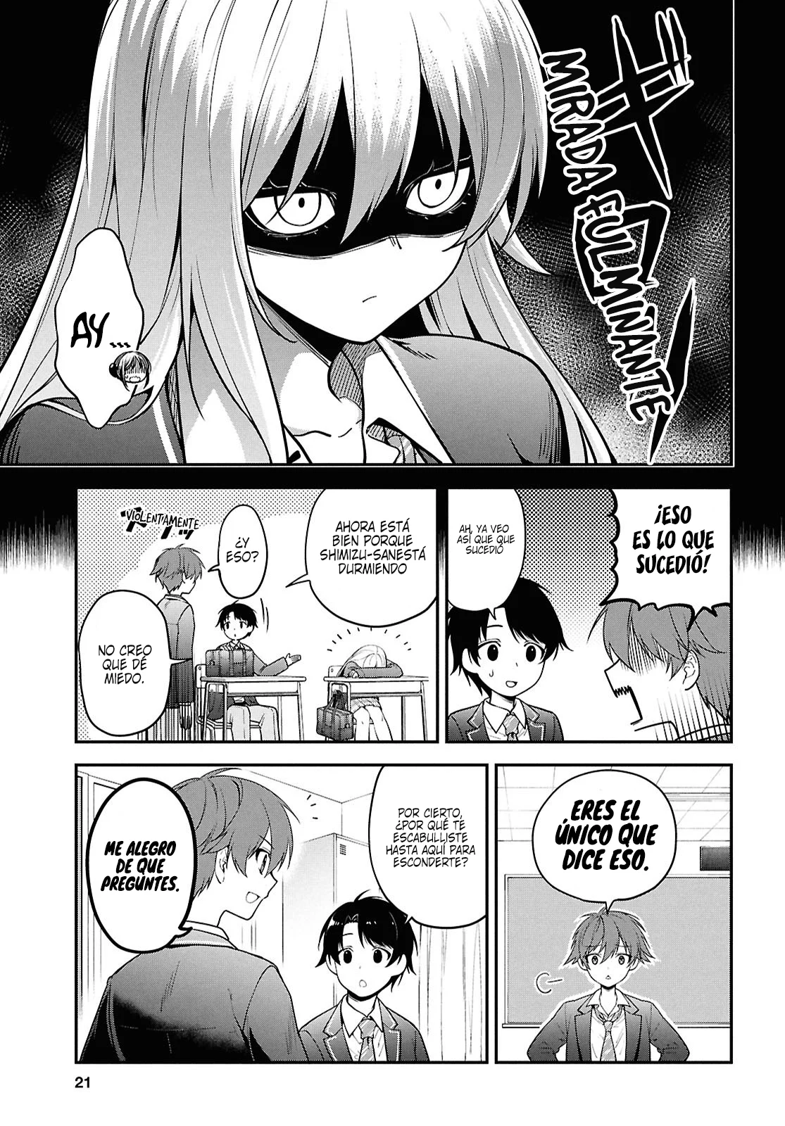 Tonari no Seki no Yankee Shimizu-san ga Kami o Kuroku Sometekita - Capítulo 1 - Página 6 - LectorTMOo