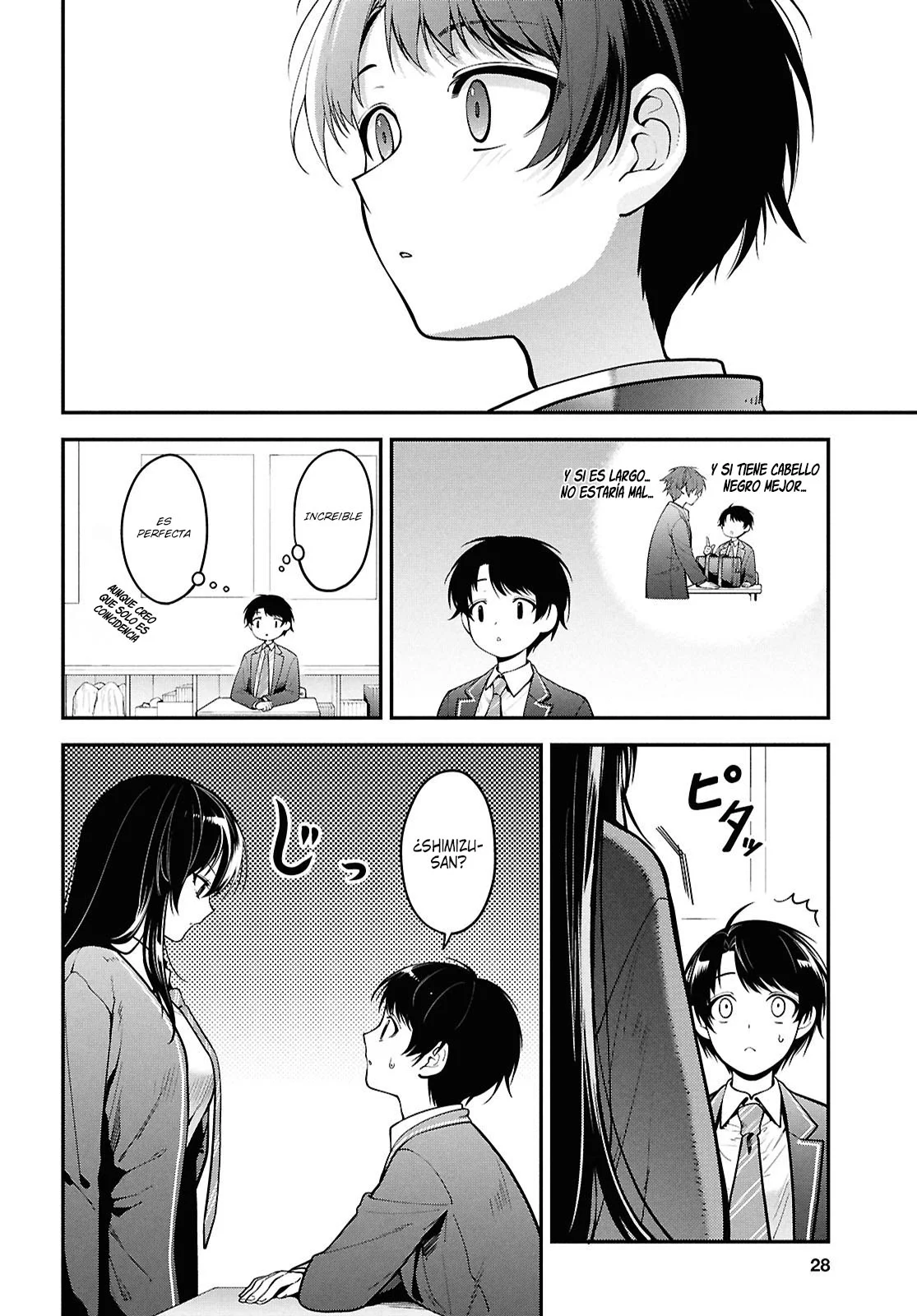 Tonari no Seki no Yankee Shimizu-san ga Kami o Kuroku Sometekita - Capítulo 1 - Página 12 - LectorTMOo