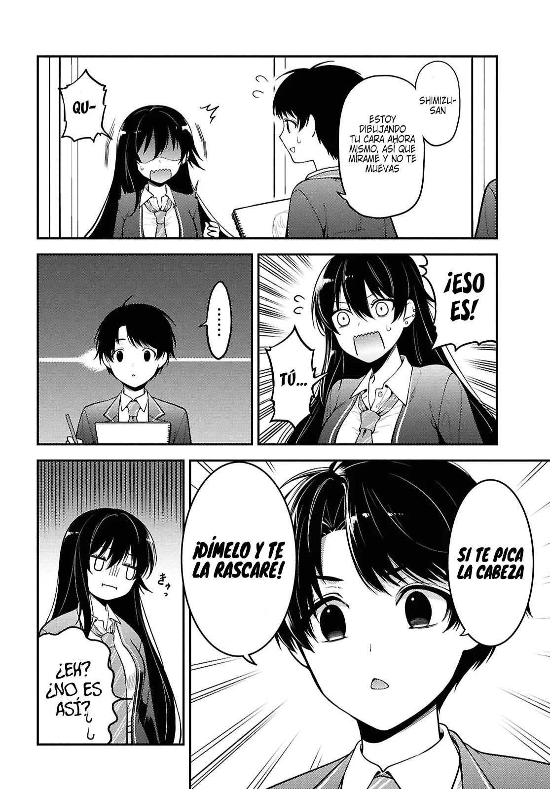 Tonari no Seki no Yankee Shimizu-san ga Kami o Kuroku Sometekita - Capítulo 1 - Página 18 - LectorTMOo