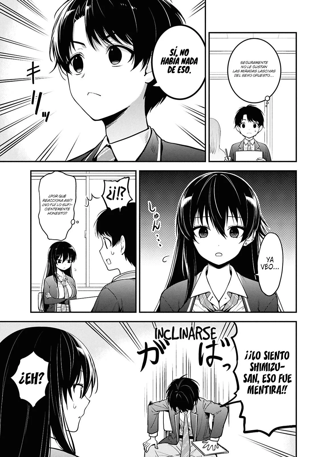 Tonari no Seki no Yankee Shimizu-san ga Kami o Kuroku Sometekita - Capítulo 1 - Página 21 - LectorTMOo