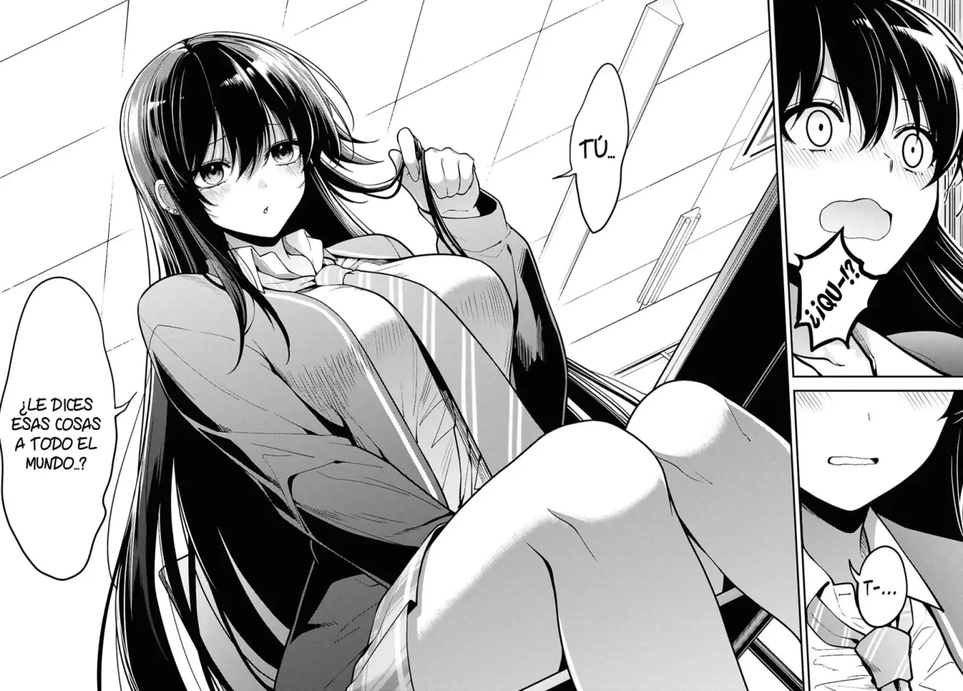 Tonari no Seki no Yankee Shimizu-san ga Kami o Kuroku Sometekita - Capítulo 1 - Página 28 - LectorTMOo