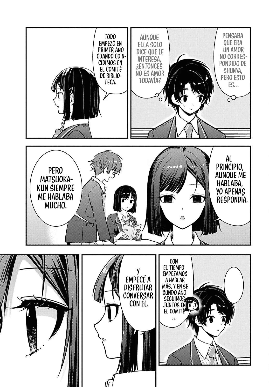 Tonari no Seki no Yankee Shimizu-san ga Kami o Kuroku Sometekita - Capítulo 11 - Página 16 - LectorTMOo