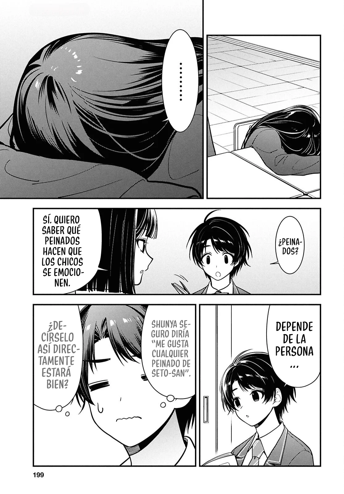 Tonari no Seki no Yankee Shimizu-san ga Kami o Kuroku Sometekita - Capítulo 11 - Página 22 - LectorTMOo