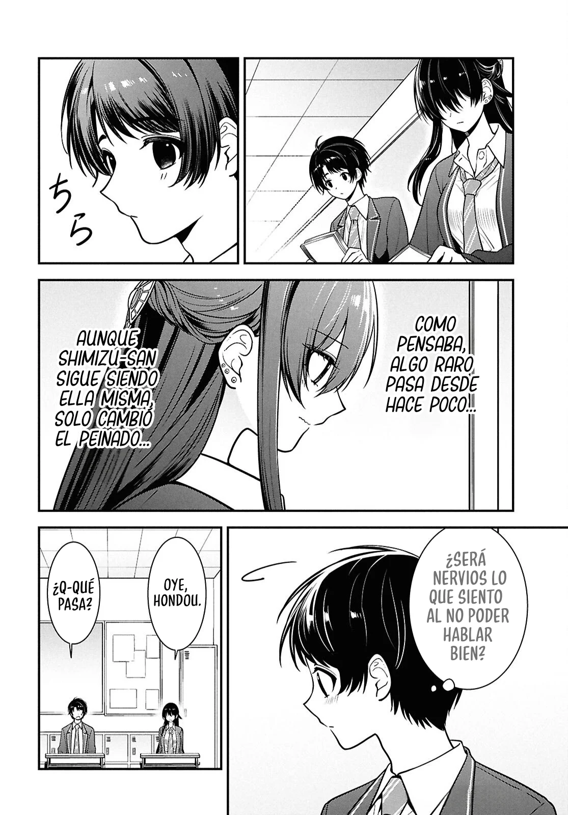 Tonari no Seki no Yankee Shimizu-san ga Kami o Kuroku Sometekita - Capítulo 11 - Página 35 - LectorTMOo