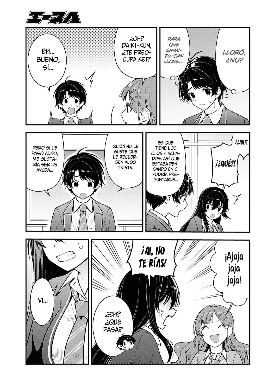 Tonari no Seki no Yankee Shimizu-san ga Kami o Kuroku Sometekita - Capítulo 12 - Página 14 - LectorTMOo