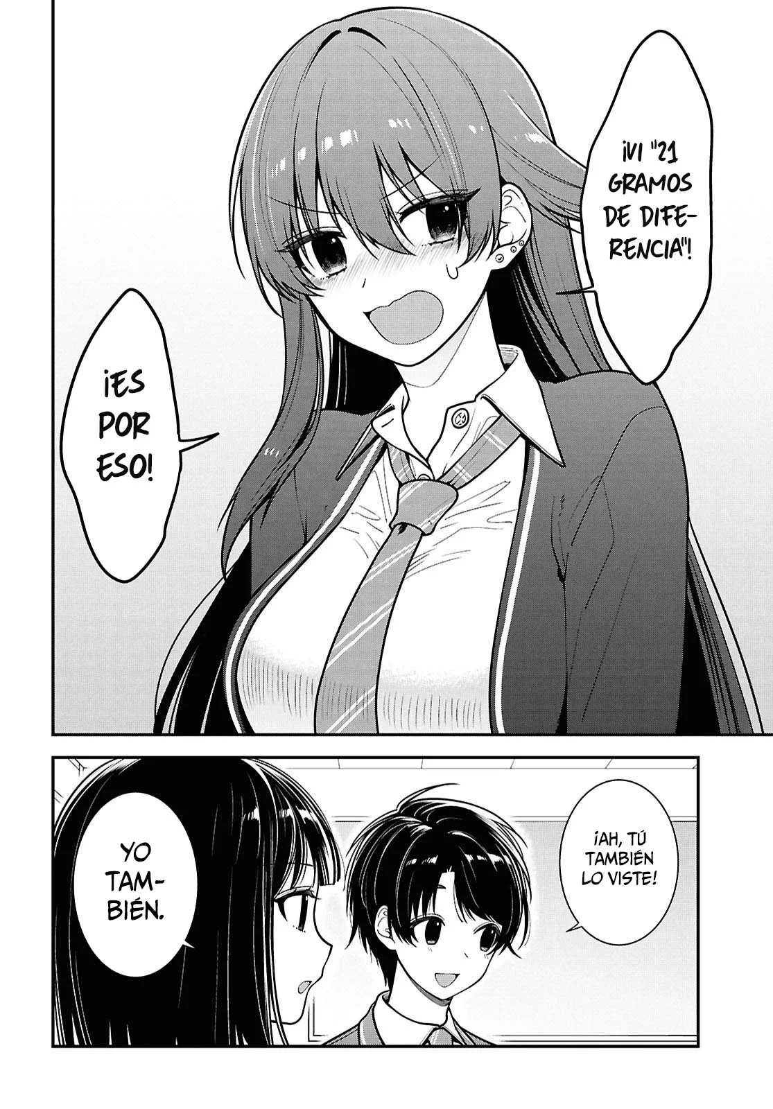 Tonari no Seki no Yankee Shimizu-san ga Kami o Kuroku Sometekita - Capítulo 12 - Página 15 - LectorTMOo