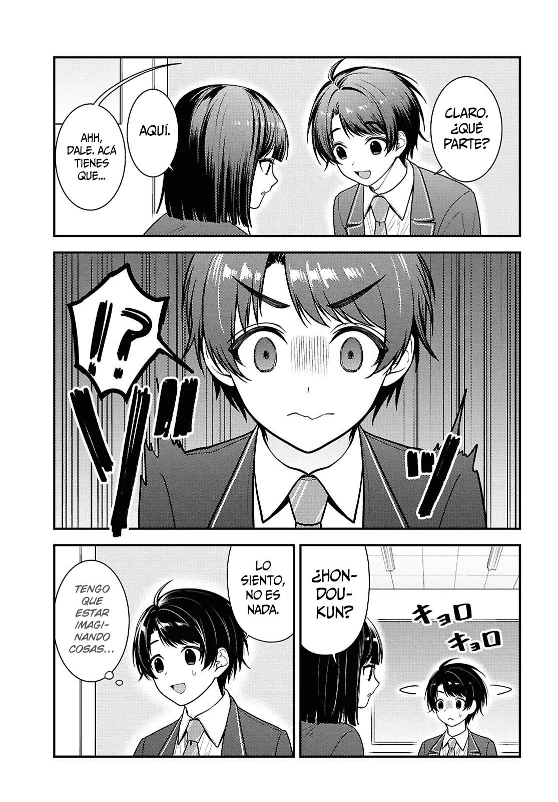 Tonari no Seki no Yankee Shimizu-san ga Kami o Kuroku Sometekita - Capítulo 12 - Página 22 - LectorTMOo