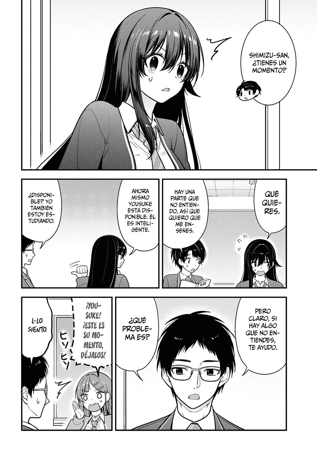 Tonari no Seki no Yankee Shimizu-san ga Kami o Kuroku Sometekita - Capítulo 12 - Página 25 - LectorTMOo