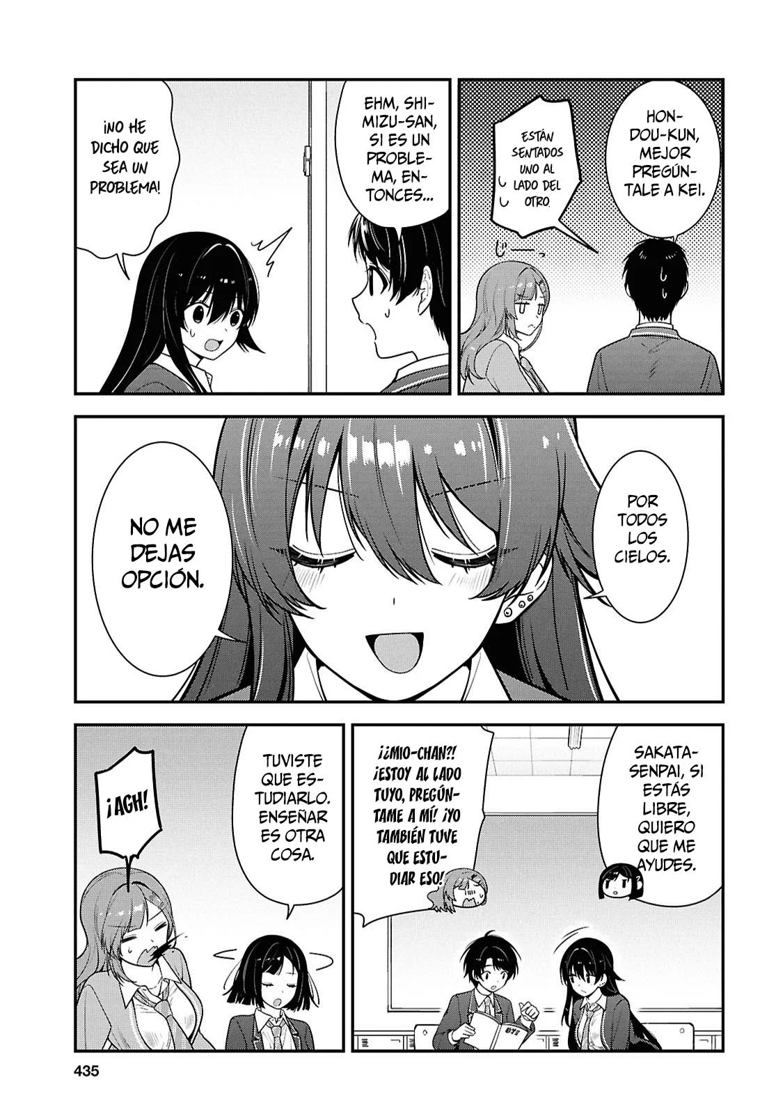 Tonari no Seki no Yankee Shimizu-san ga Kami o Kuroku Sometekita - Capítulo 12 - Página 26 - LectorTMOo
