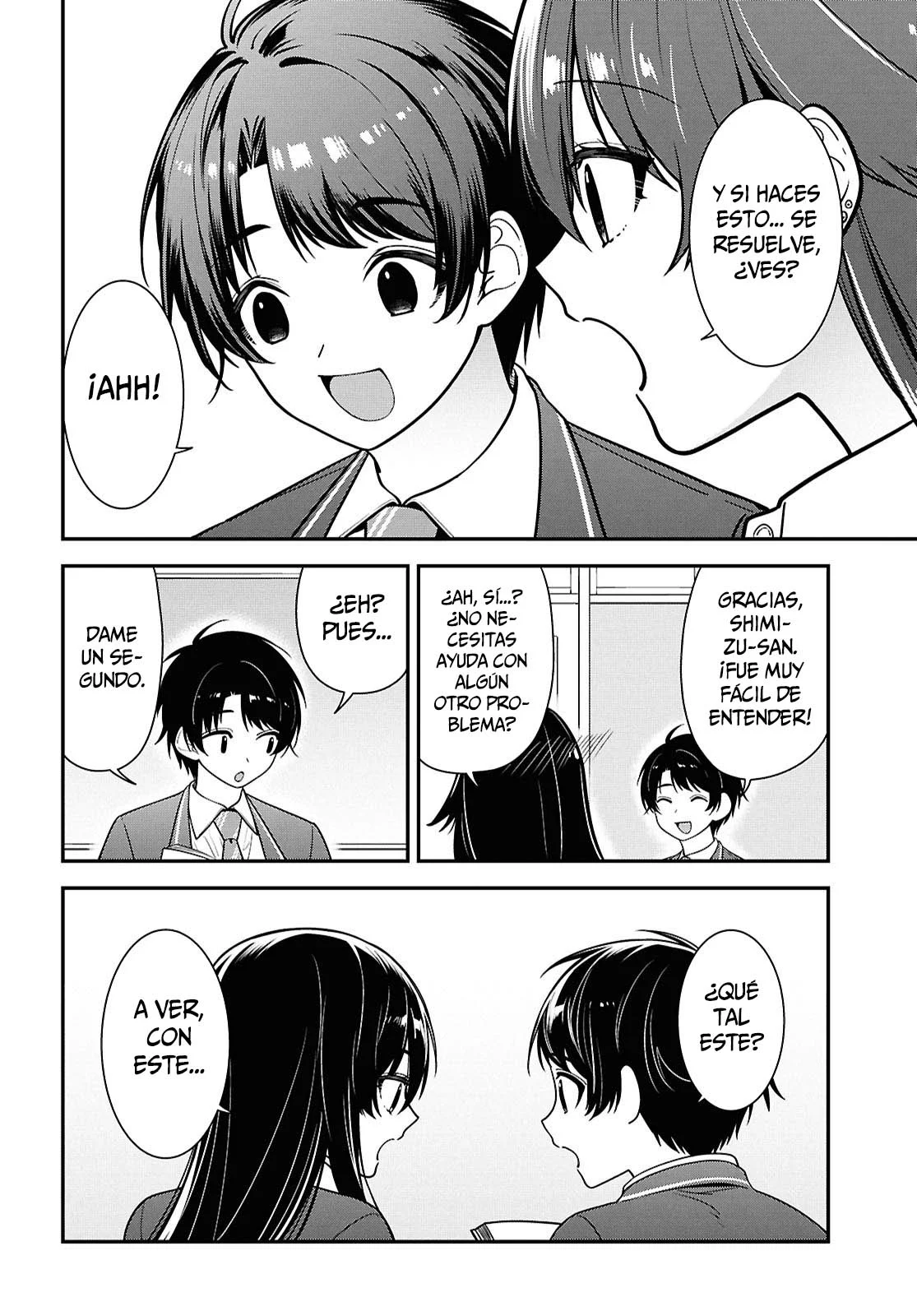 Tonari no Seki no Yankee Shimizu-san ga Kami o Kuroku Sometekita - Capítulo 12 - Página 27 - LectorTMOo