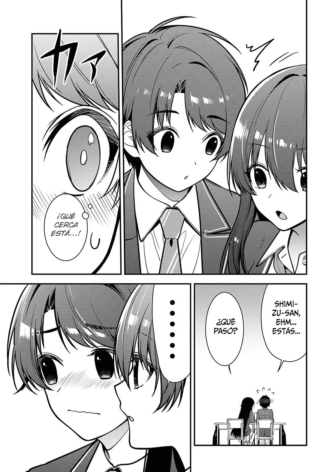 Tonari no Seki no Yankee Shimizu-san ga Kami o Kuroku Sometekita - Capítulo 12 - Página 28 - LectorTMOo