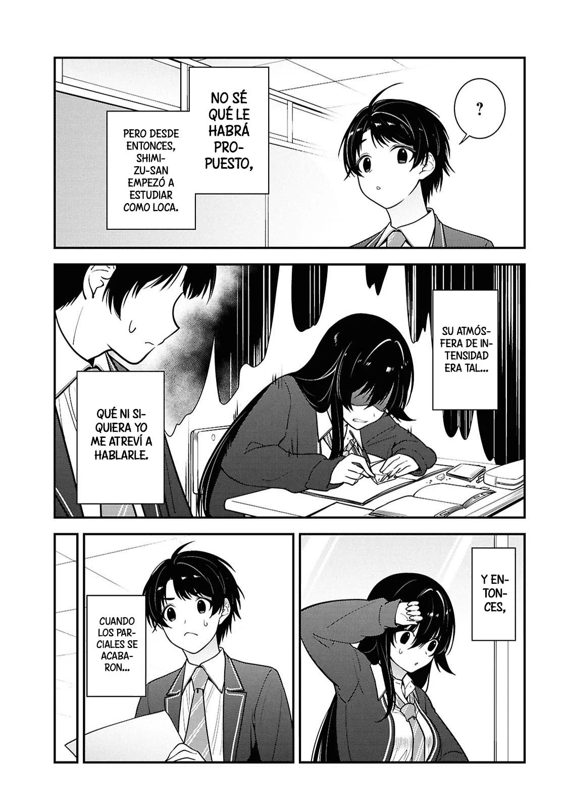 Tonari no Seki no Yankee Shimizu-san ga Kami o Kuroku Sometekita - Capítulo 12 - Página 36 - LectorTMOo