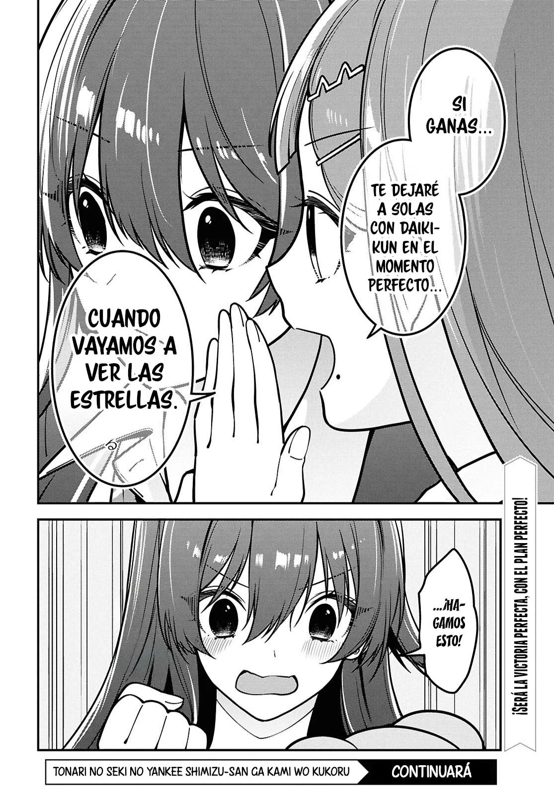 Tonari no Seki no Yankee Shimizu-san ga Kami o Kuroku Sometekita - Capítulo 12 - Página 41 - LectorTMOo