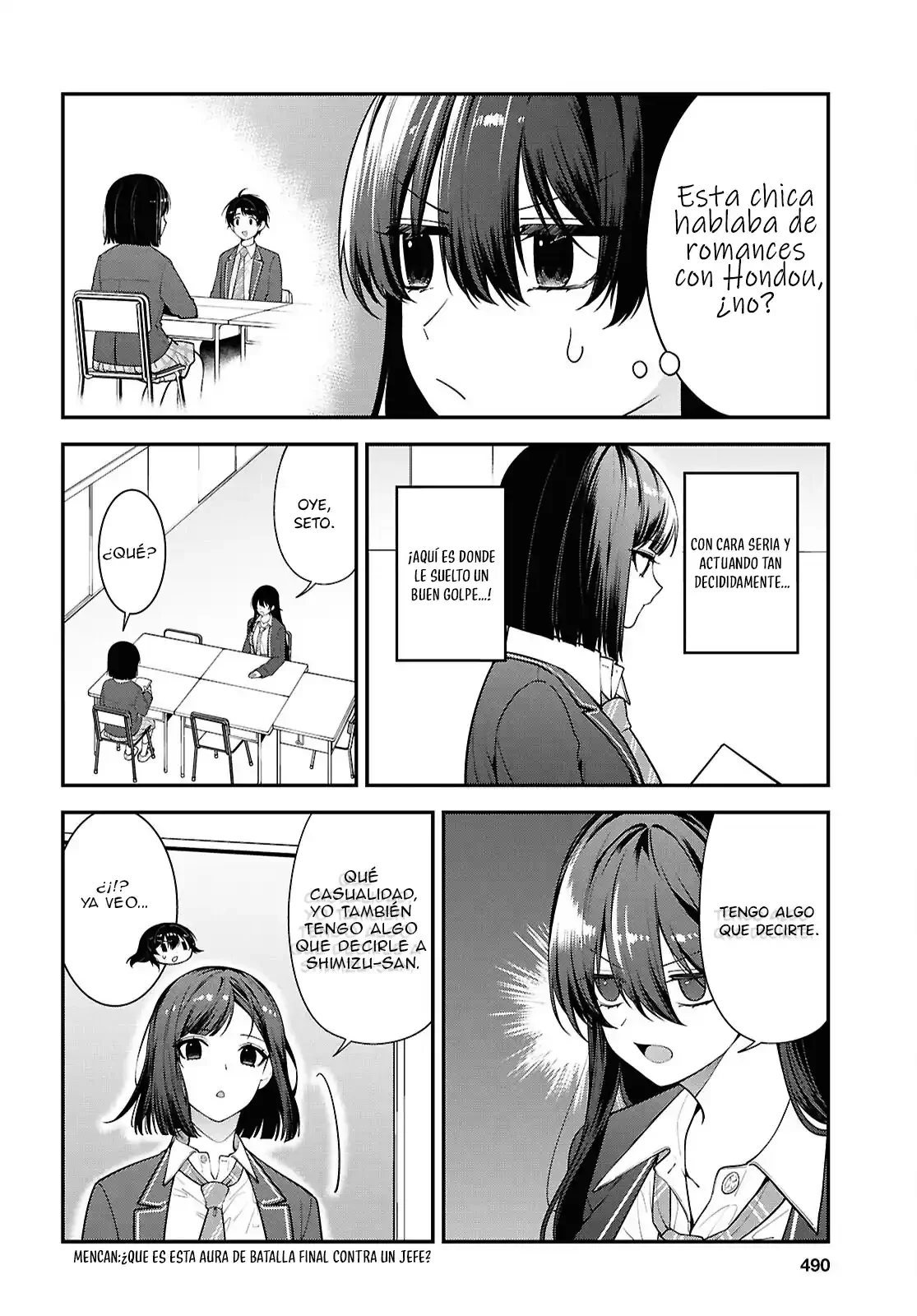 Tonari no Seki no Yankee Shimizu-san ga Kami o Kuroku Sometekita - Capítulo 13 - Página 6 - LectorTMOo