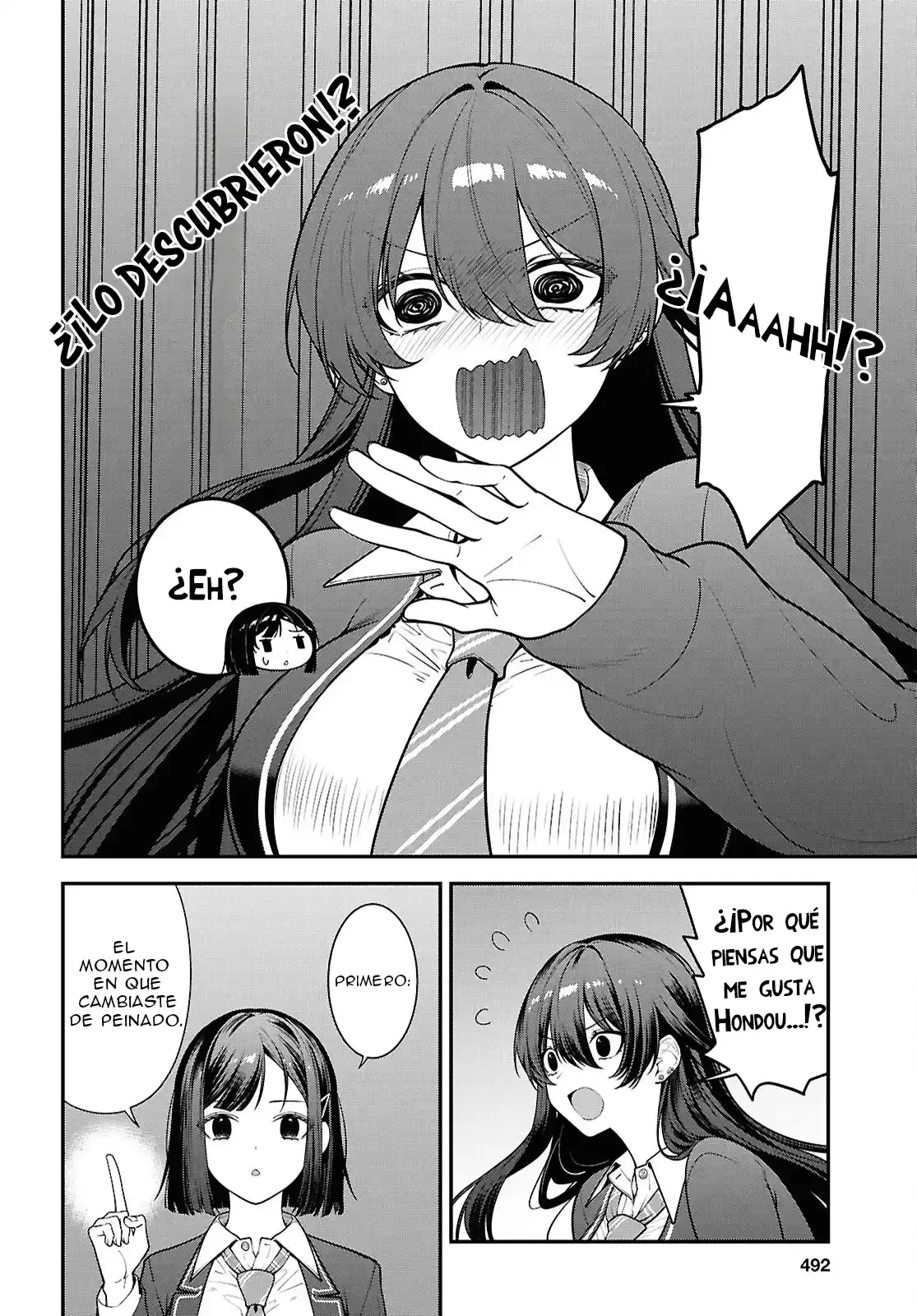 Tonari no Seki no Yankee Shimizu-san ga Kami o Kuroku Sometekita - Capítulo 13 - Página 8 - LectorTMOo