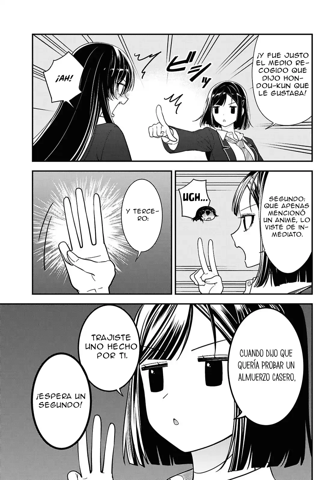 Tonari no Seki no Yankee Shimizu-san ga Kami o Kuroku Sometekita - Capítulo 13 - Página 9 - LectorTMOo