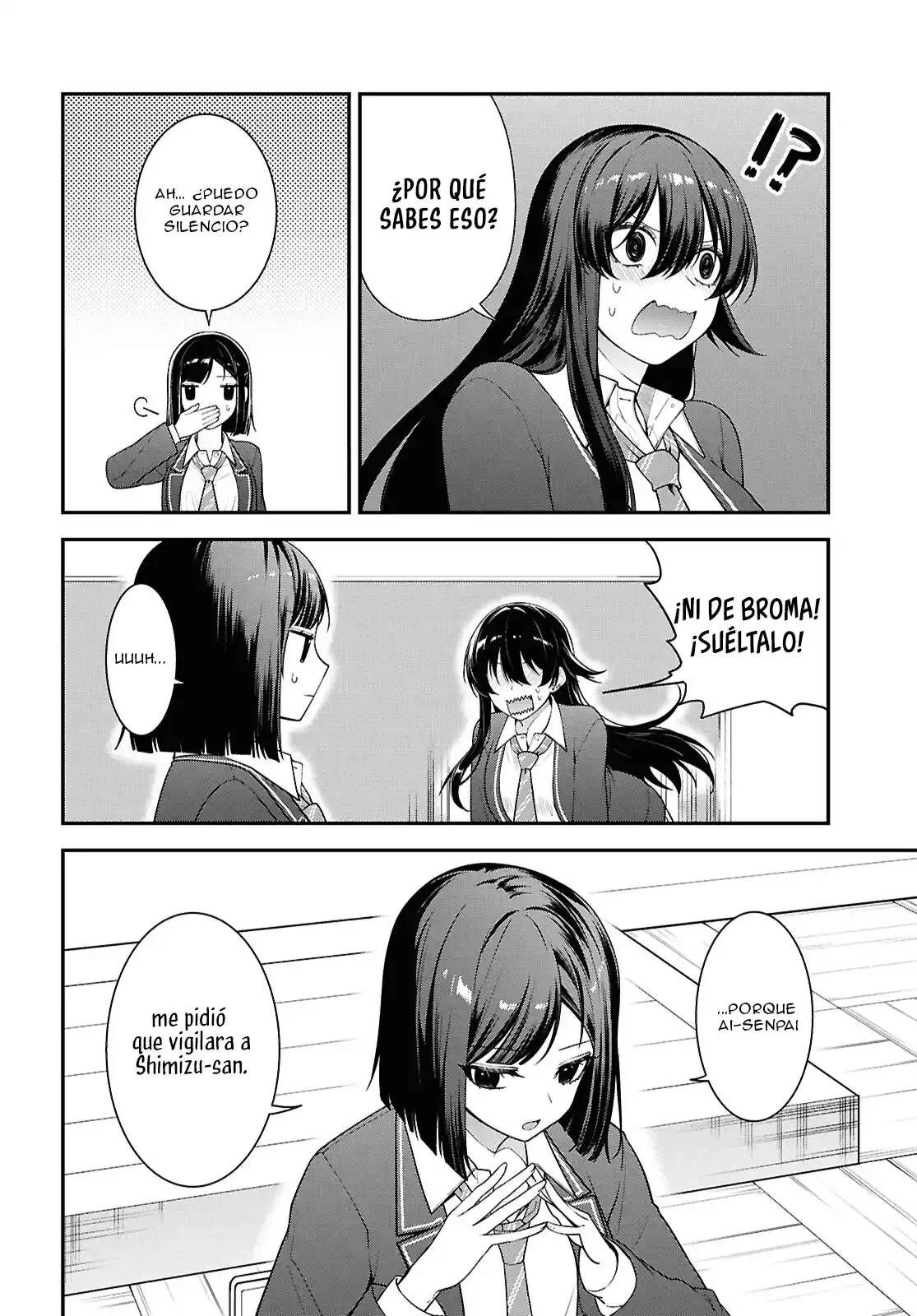 Tonari no Seki no Yankee Shimizu-san ga Kami o Kuroku Sometekita - Capítulo 13 - Página 10 - LectorTMOo