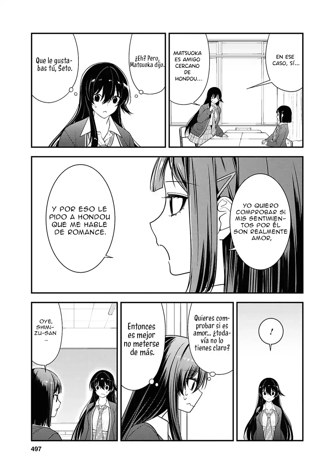 Tonari no Seki no Yankee Shimizu-san ga Kami o Kuroku Sometekita - Capítulo 13 - Página 13 - LectorTMOo