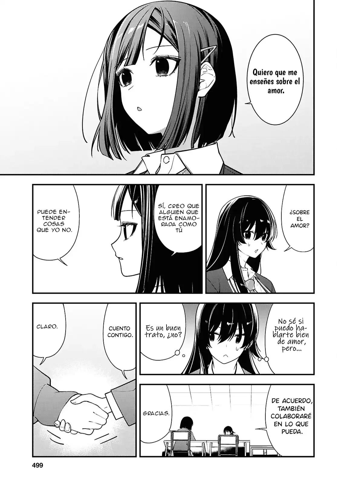 Tonari no Seki no Yankee Shimizu-san ga Kami o Kuroku Sometekita - Capítulo 13 - Página 15 - LectorTMOo