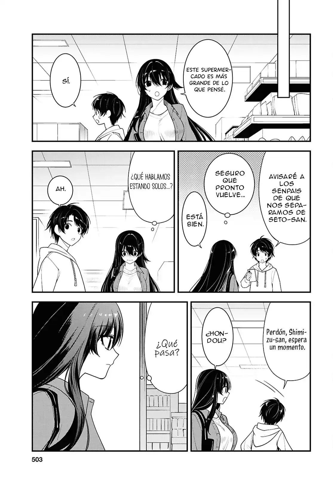 Tonari no Seki no Yankee Shimizu-san ga Kami o Kuroku Sometekita - Capítulo 13 - Página 19 - LectorTMOo