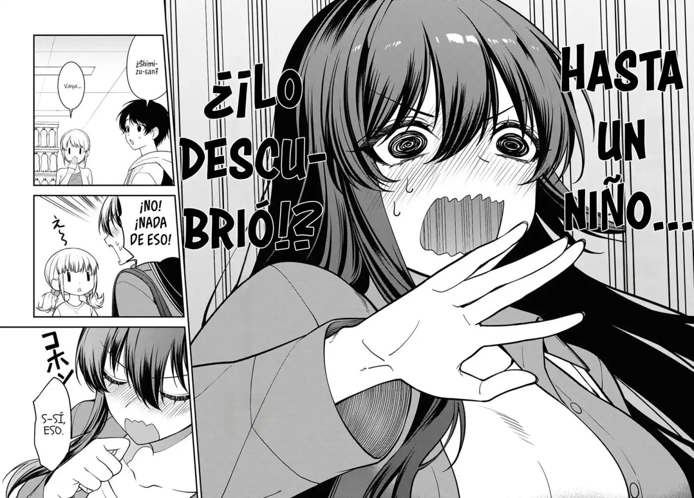 Tonari no Seki no Yankee Shimizu-san ga Kami o Kuroku Sometekita - Capítulo 13 - Página 34 - LectorTMOo