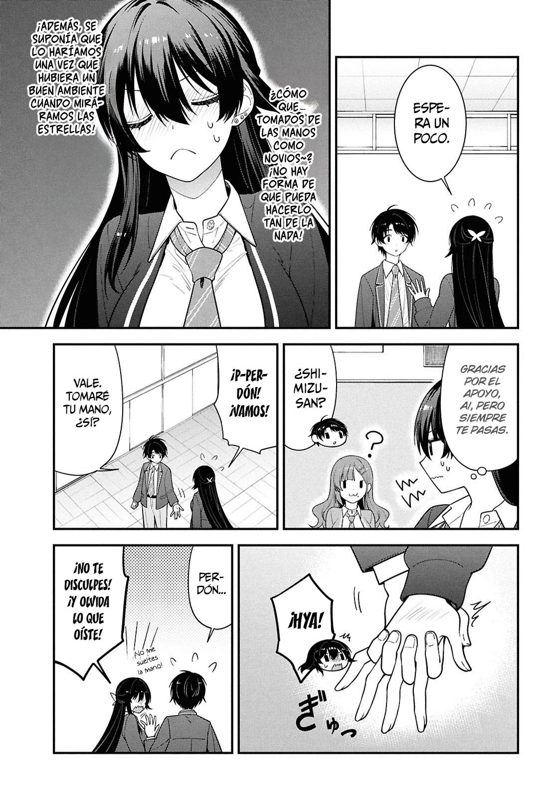 Tonari no Seki no Yankee Shimizu-san ga Kami o Kuroku Sometekita - Capítulo 14 - Página 12 - LectorTMOo