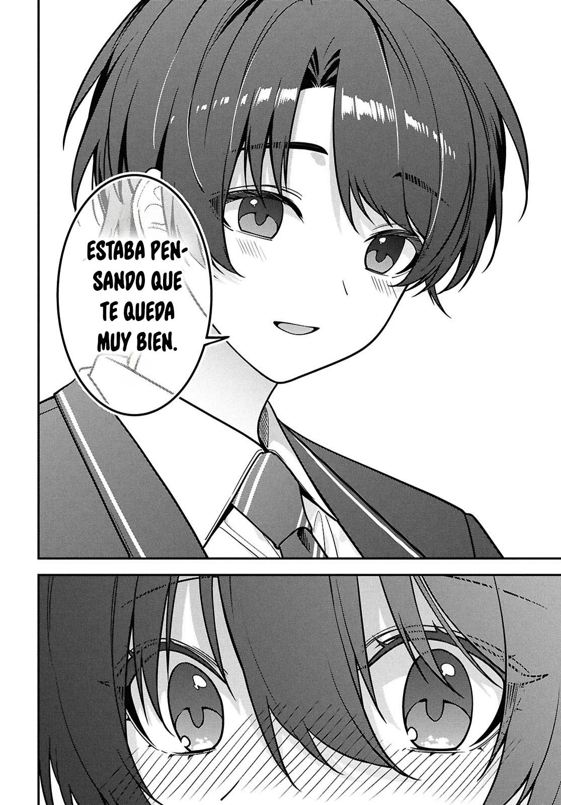 Tonari no Seki no Yankee Shimizu-san ga Kami o Kuroku Sometekita - Capítulo 14 - Página 17 - LectorTMOo